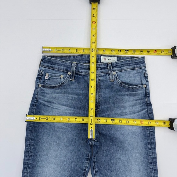AG Jeans Mari High-Rise Slim Straight Women 29 Stretch Denim Adriano Goldschmied - Picture 4 of 9